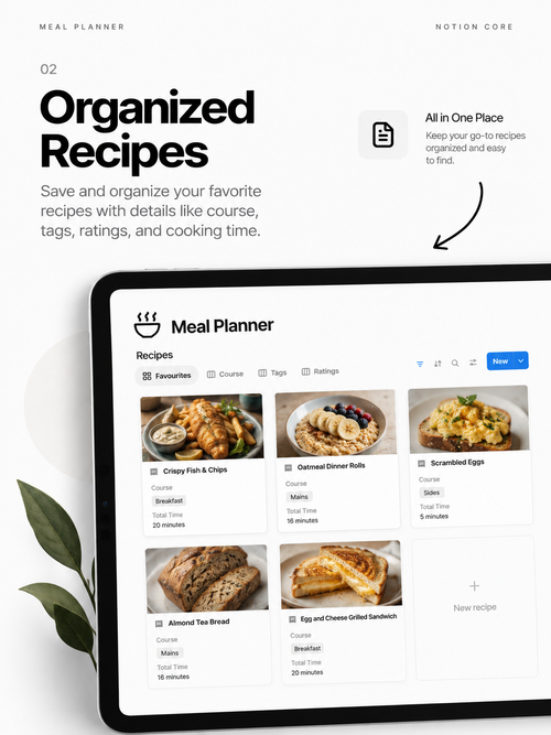 Meal Planner - Notion Template