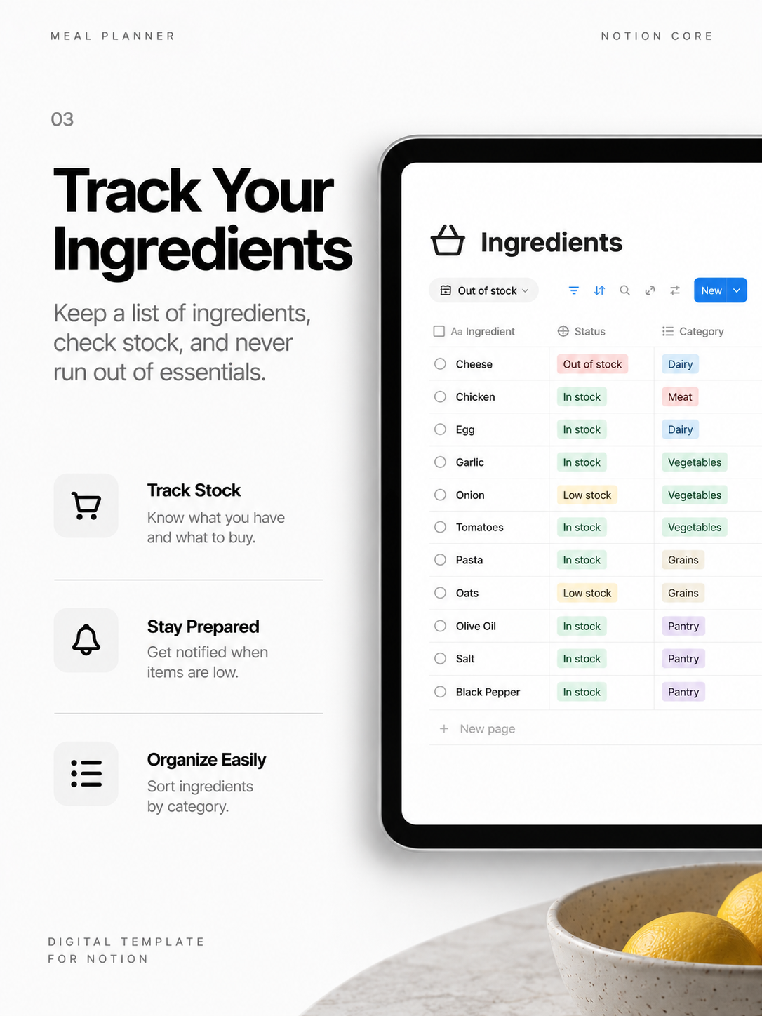Meal Planner - Notion Template