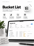 Bucket List - Notion Template