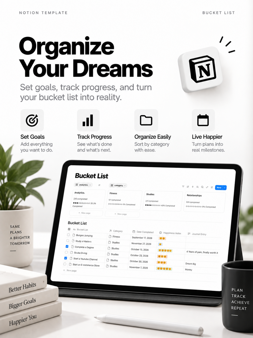 Bucket List - Notion Template