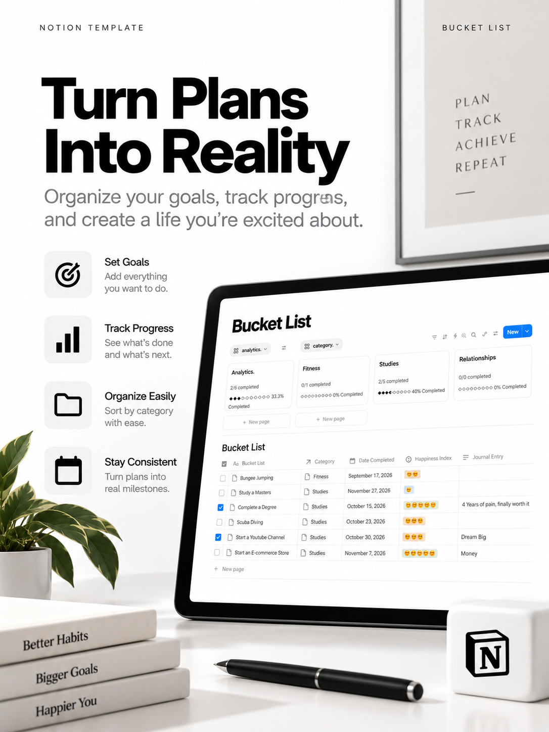 Bucket List - Notion Template
