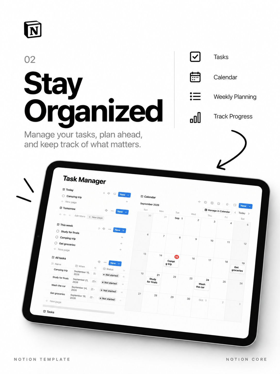 Task Manager - Notion Template