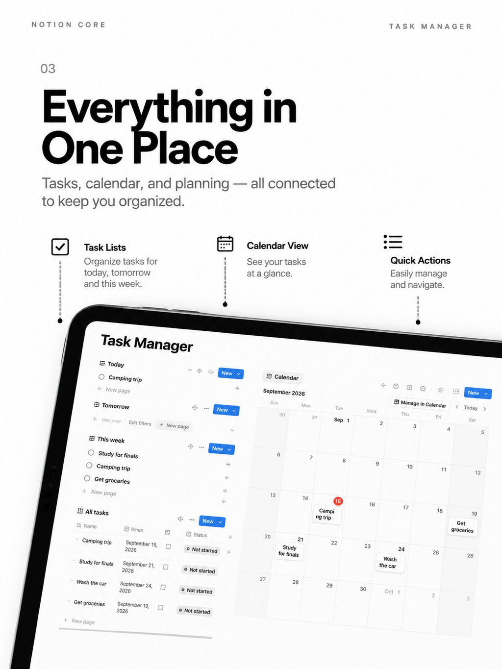 Task Manager - Notion Template